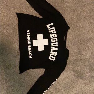 long sleeve crop top